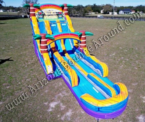 18 foot Tiki Plunge Double Lane Water Slide Rental Phoenix Arizona